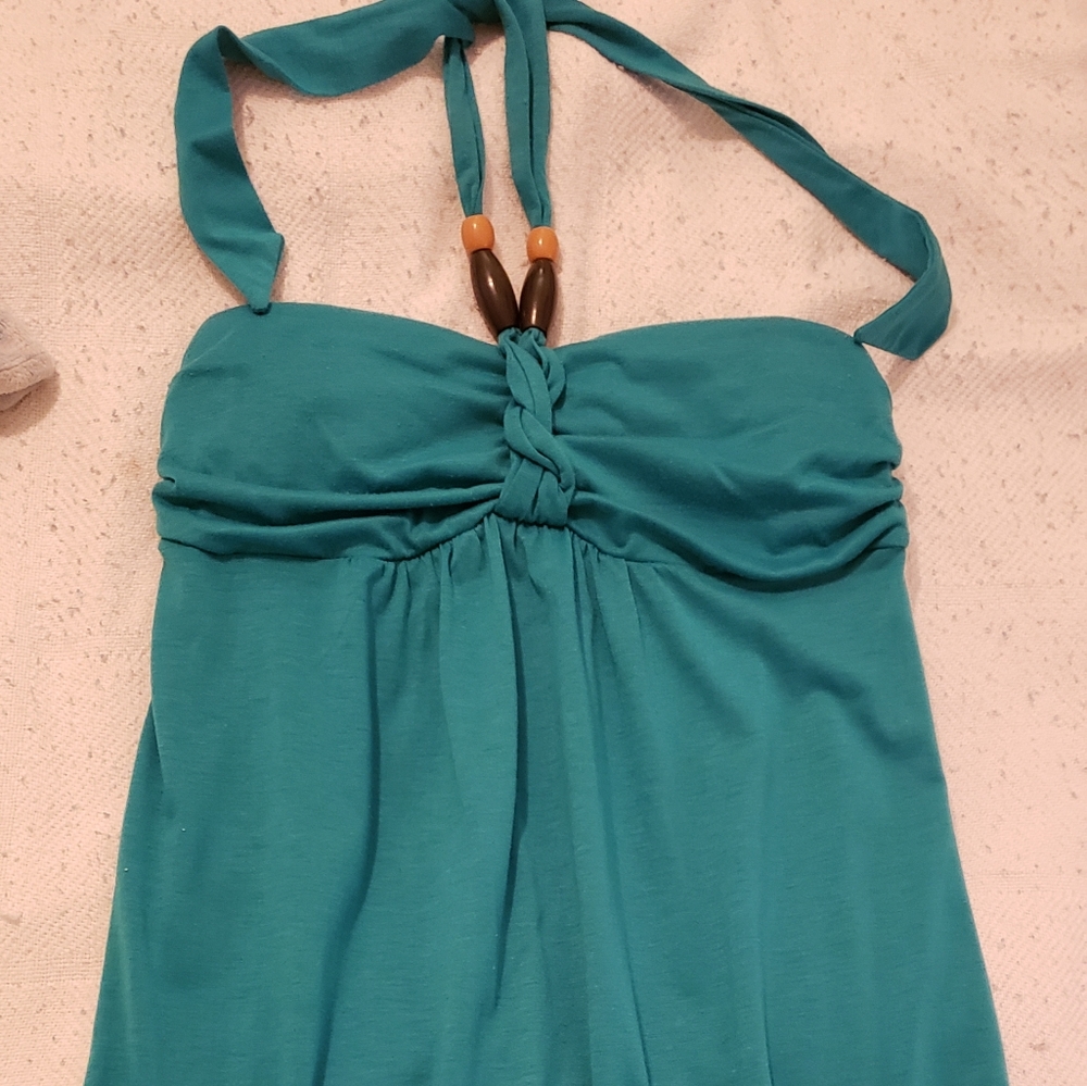 ●SOLD ON MERC●Halter tie Midi Dress MEDIUM